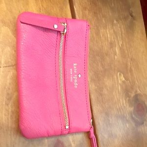 Hot pink Kate Spade wristlet